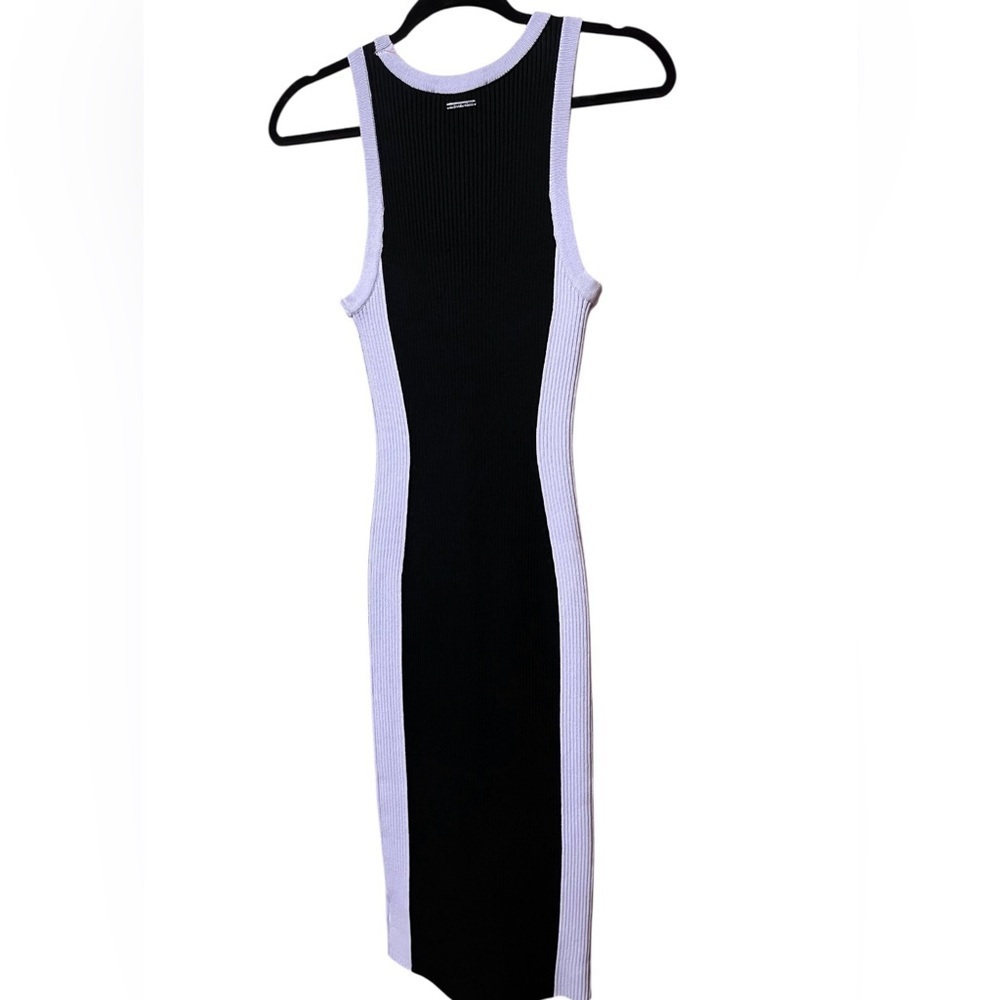 NWT Michael Kors Purple Black Sleeveless Stretch Bodycon Maxi Dress Size S - Picture 5 of 10